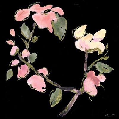 Dark Evening Floral I by L. Hewitt canvas print