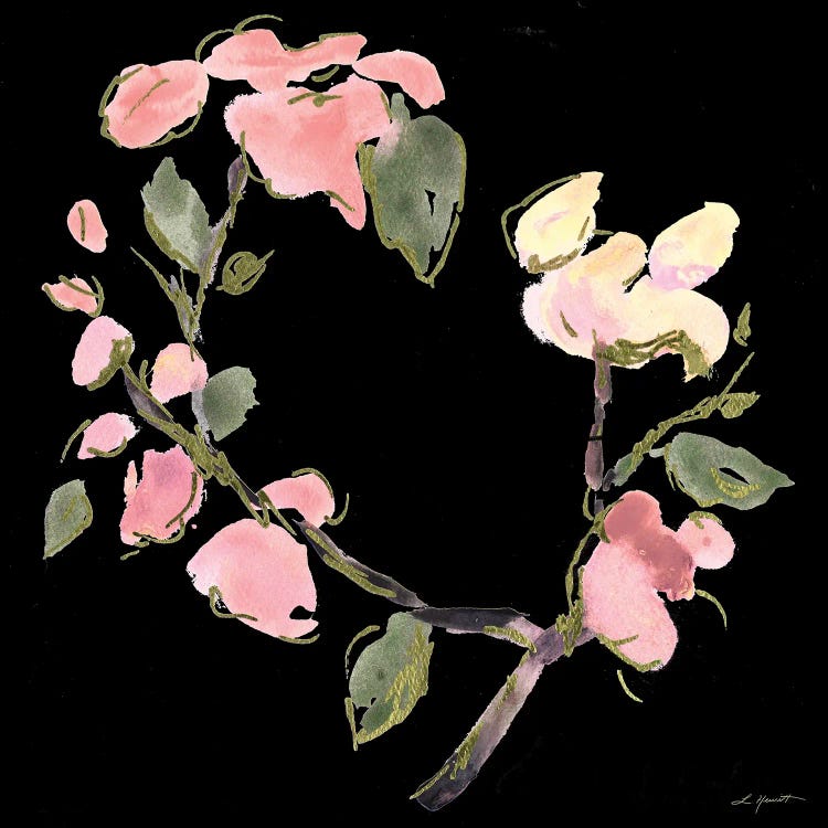 Dark Evening Floral I by L. Hewitt wall art
