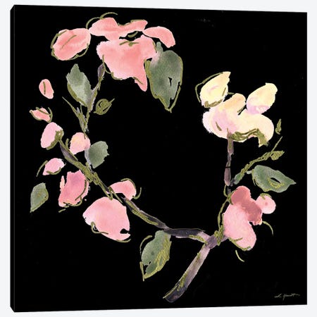 Dark Evening Floral I Canvas Print #LHW19} by L. Hewitt Canvas Art Print