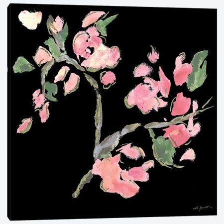 Dark Evening Floral II Canvas Print #LHW20} by L. Hewitt Canvas Artwork