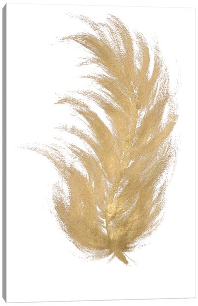 Gold Feather I Canvas Art Print