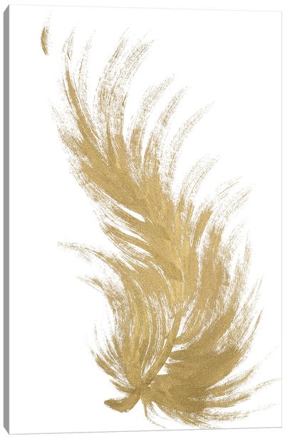 Gold Feather II Canvas Art Print