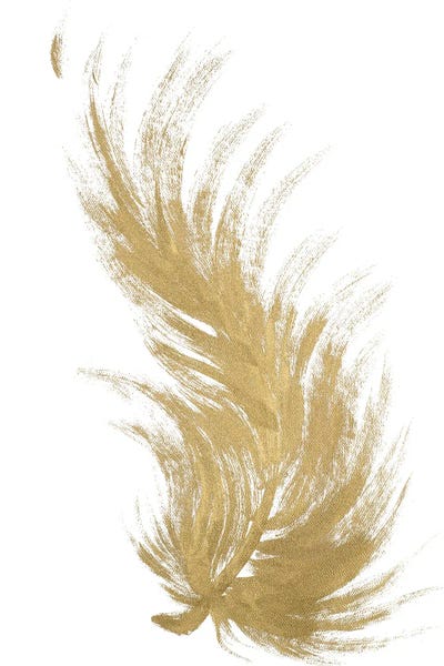 Feathers: Gold Feather II by L. Hewitt