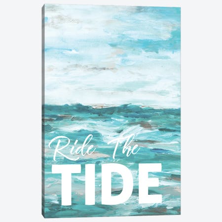 Ride The Tide Canvas Print #LHW29} by L. Hewitt Canvas Artwork