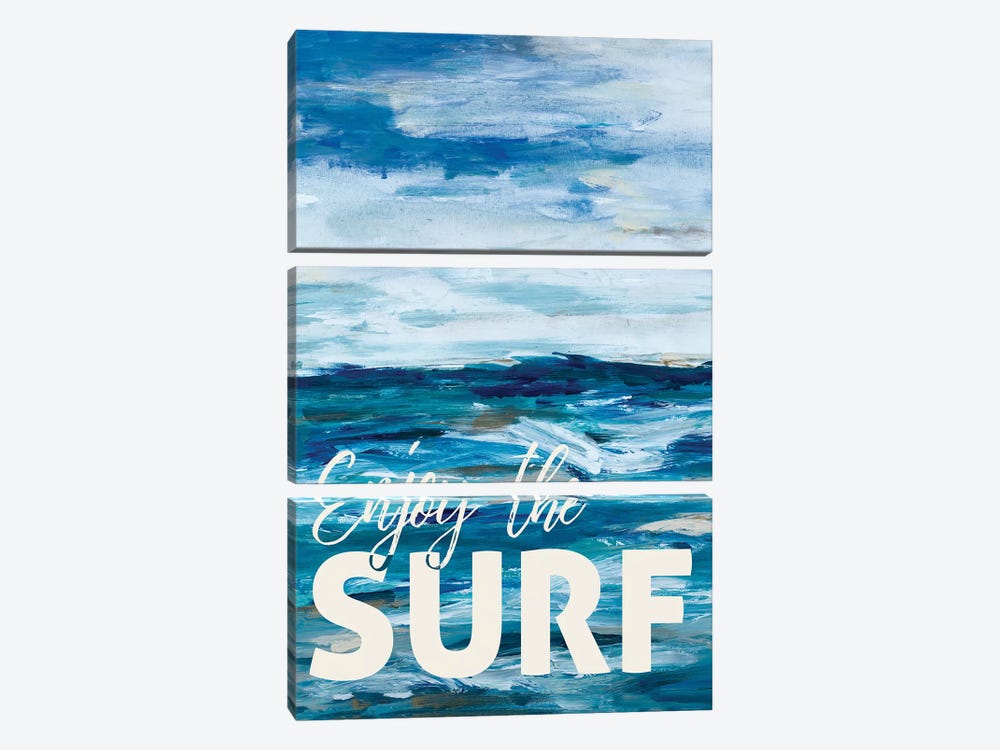 Enjoy The Surf by L. Hewitt 3-piece Canvas Artwork