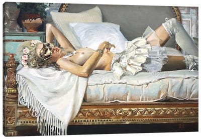 Verity Canvas Art Print - Draped in Realism