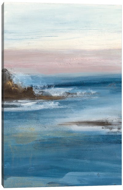 Merging The Ocean I Canvas Art Print - Lila Bramma