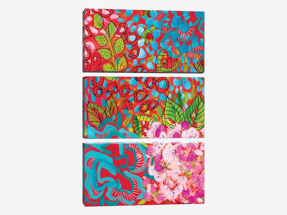 In Fresh Bloom by Lisa Concannon 3-piece Canvas Wall Art