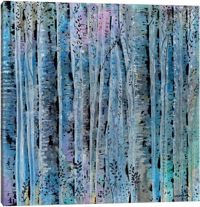 Sliver Trees Canvas Art Print - Lisa Concannon