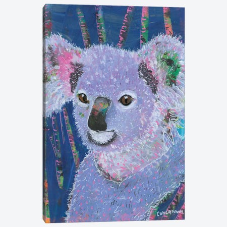 Koala -- Lavendar Canvas Print #LIC42} by Lisa Concannon Art Print