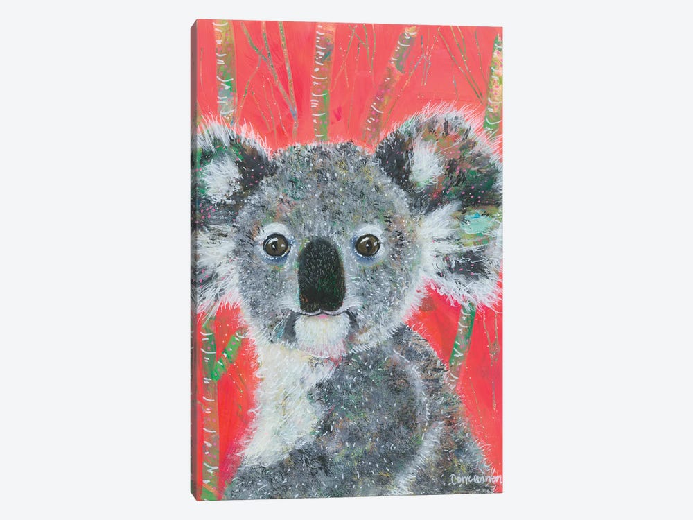 Koala -- Vermillion by Lisa Concannon 1-piece Canvas Wall Art