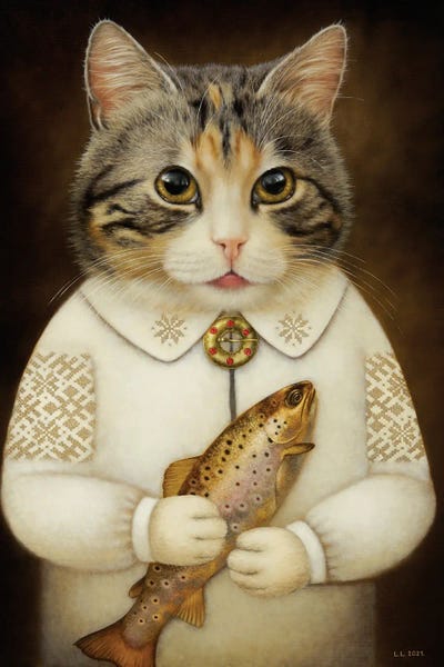 Zuze by Liene Liepiņa framed canvas print