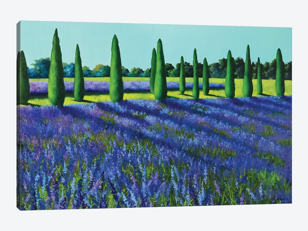 Lavender Field by Liene Liepiņa 1-piece Canvas Wall Art