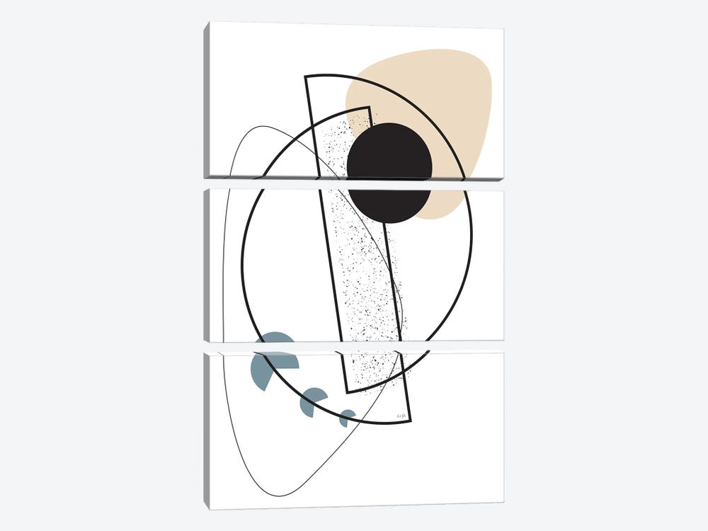 Geometric Mobile by Linda Gobeta 3-piece Art Print