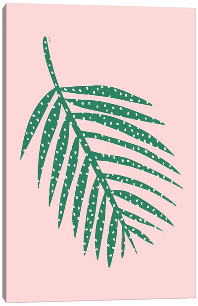 Palm Leaf Canvas Art Print - Linda Gobeta