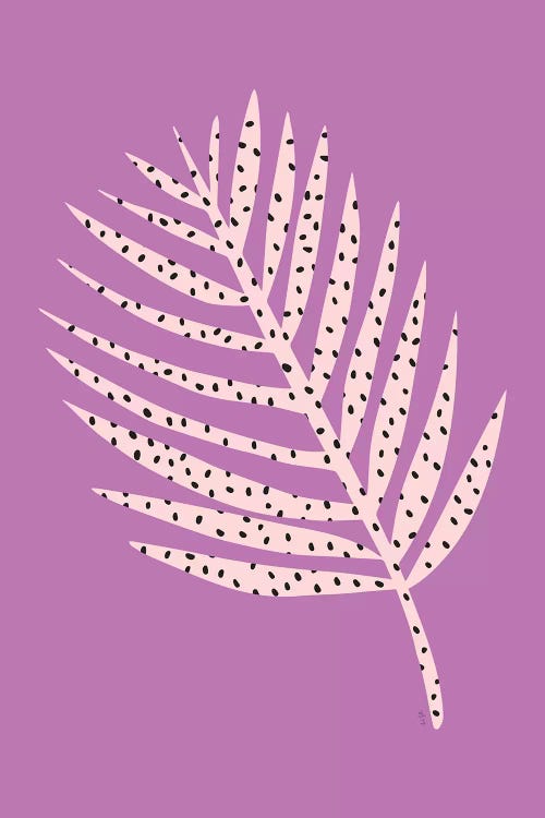 Palm Leaf In Purple