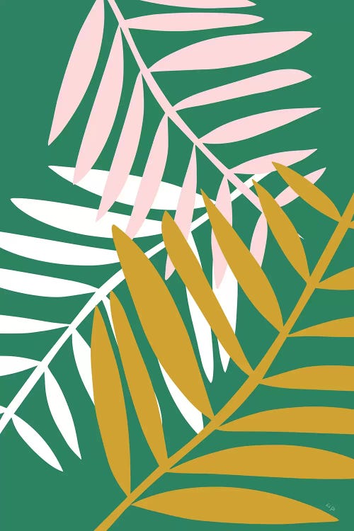 Palm Leaves In Green