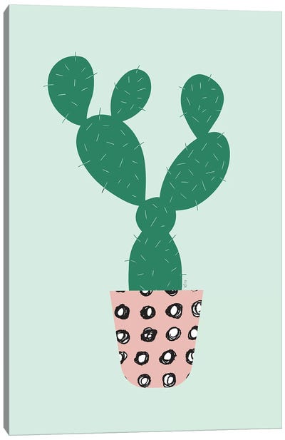Cactus Canvas Art Print - Linda Gobeta