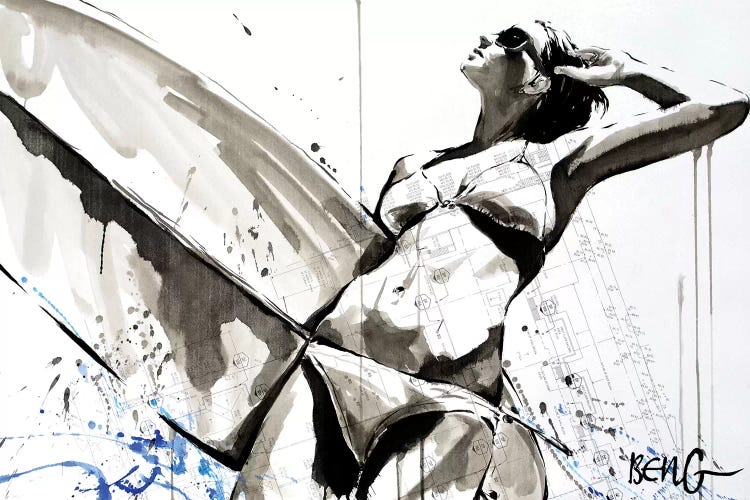 Surfer Belle II by Soo Beng Lim wall art
