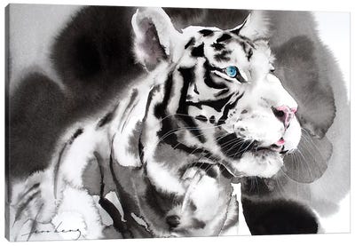 White Tiger I Canvas Art Print - Soo Beng Lim