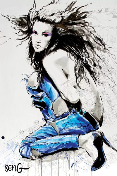 Soo Beng Lim: Blue Nude V by Soo Beng Lim
