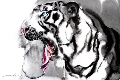 White Tiger II by Soo Beng Lim framed wall art