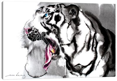 White Tiger II Canvas Art Print - Soo Beng Lim