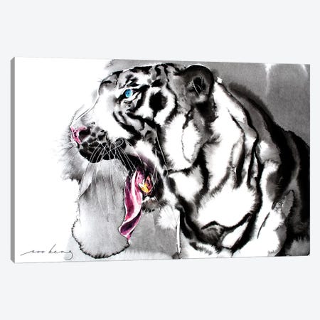 White Tiger II Canvas Print #LIM110} by Soo Beng Lim Canvas Artwork