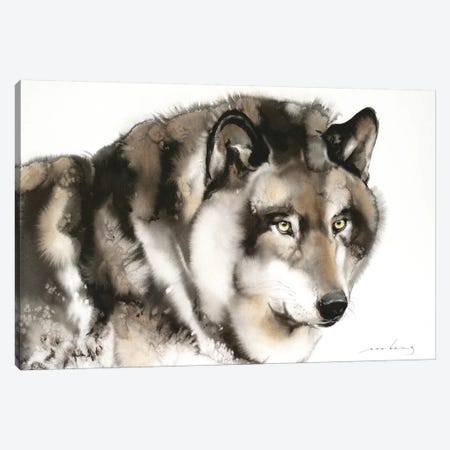 Wolf I Canvas Print #LIM112} by Soo Beng Lim Canvas Artwork