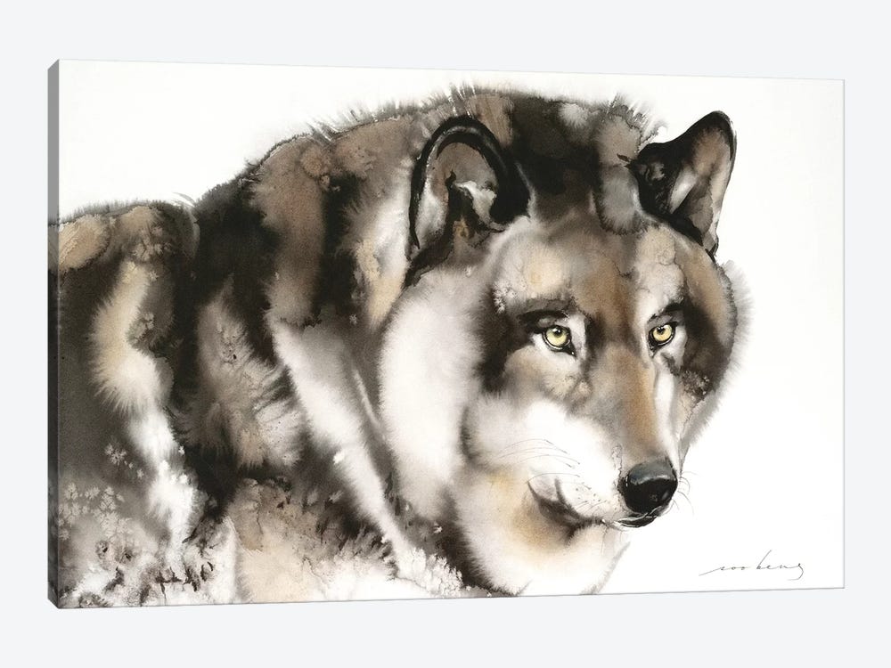 Wolf I by Soo Beng Lim 1-piece Canvas Artwork