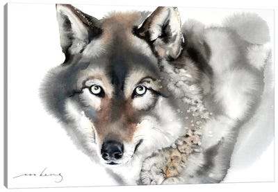 Wolf II Canvas Art Print - Soo Beng Lim