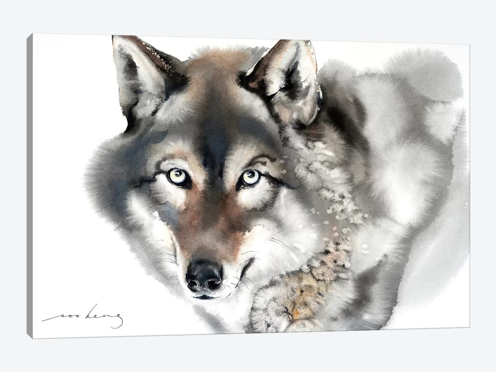 Wolf II by Soo Beng Lim 1-piece Canvas Art Print