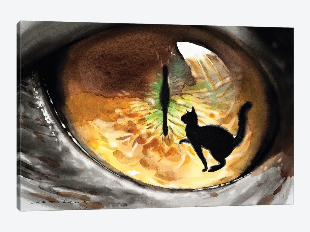 Cat Seen by Soo Beng Lim 1-piece Canvas Print