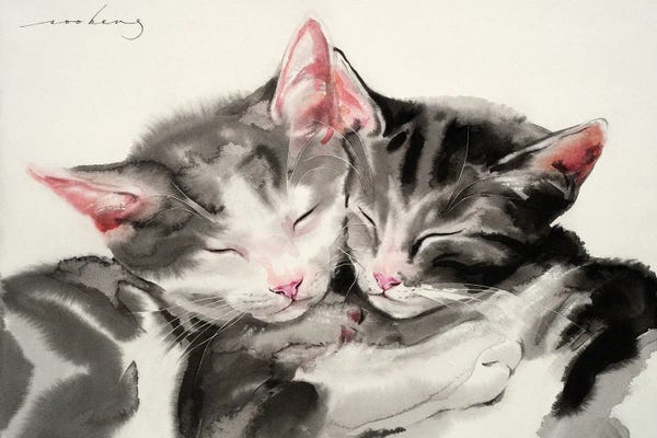 Kittens: Peaceful Slumber II by Soo Beng Lim