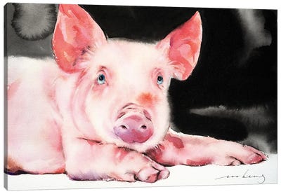 Prosperity Pig V Canvas Art Print - Soo Beng Lim