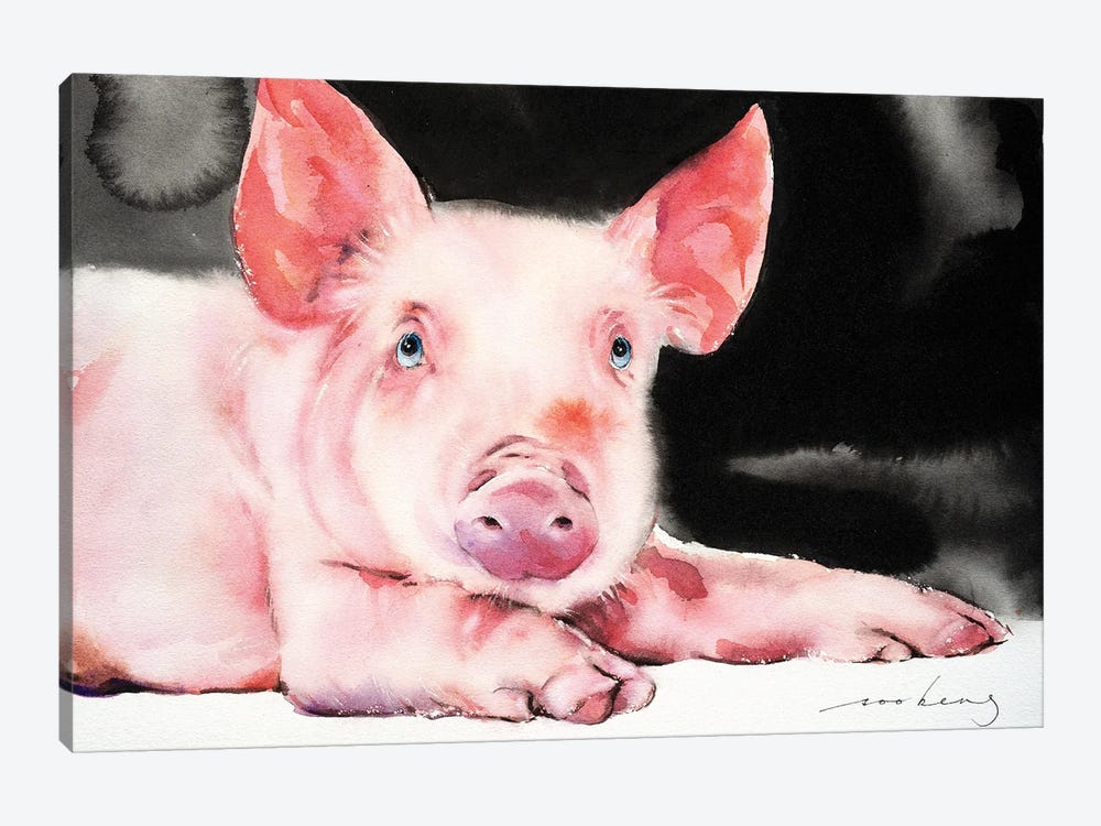 Prosperity Pig V by Soo Beng Lim 1-piece Canvas Wall Art