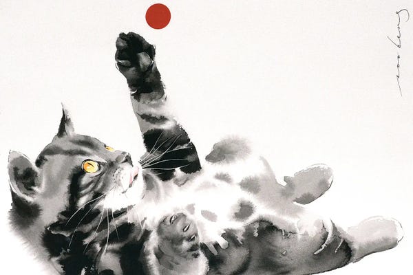 Kittens: Red Ball III by Soo Beng Lim