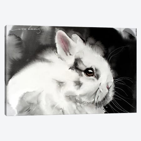 White Rabbit Canvas Print #LIM148} by Soo Beng Lim Canvas Print