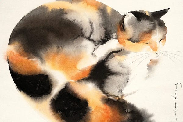 Calico Cats: Grooming Session by Soo Beng Lim