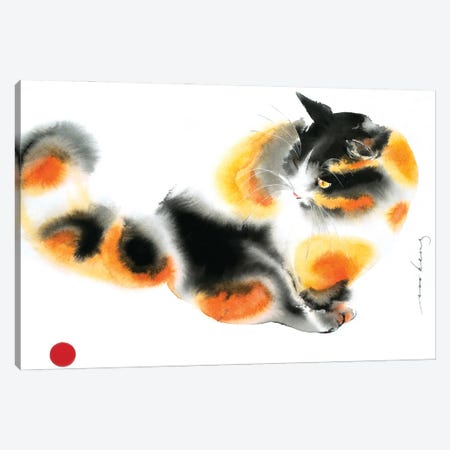 Gingery Cat Canvas Print #LIM155} by Soo Beng Lim Canvas Print