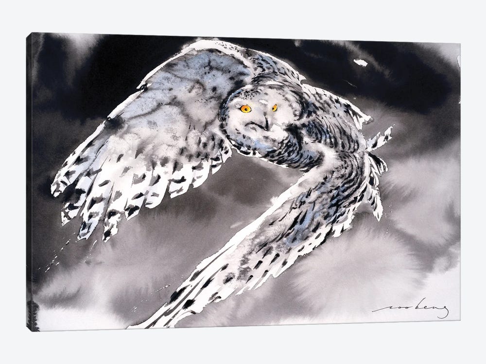Snowy Owl II by Soo Beng Lim 1-piece Art Print
