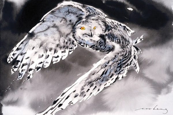 Soo Beng Lim: Snowy Owl II by Soo Beng Lim