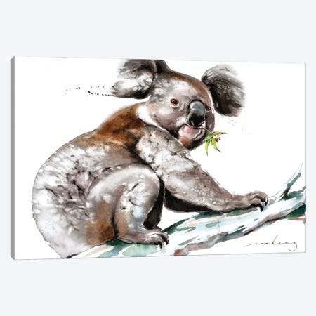 Koala Munch Canvas Print #LIM164} by Soo Beng Lim Canvas Art