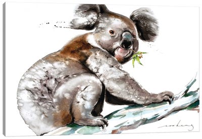Koala Munch Canvas Art Print - Koala Art