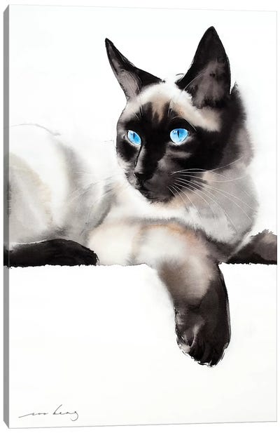 Cat Gaze Canvas Art Print - Soo Beng Lim