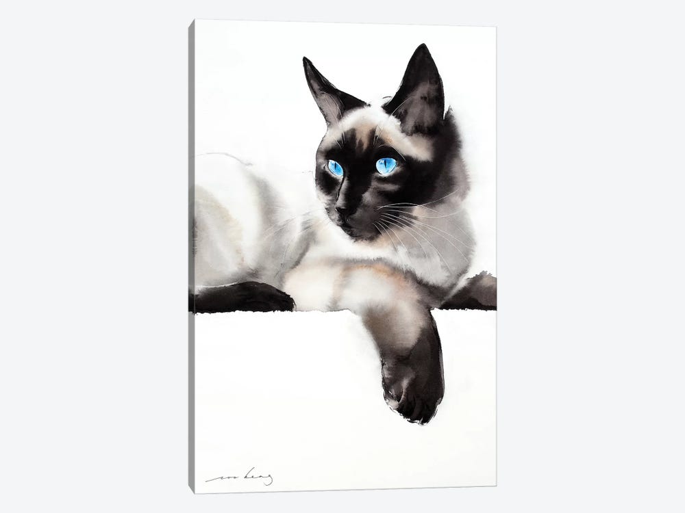 Cat Gaze by Soo Beng Lim 1-piece Canvas Art Print