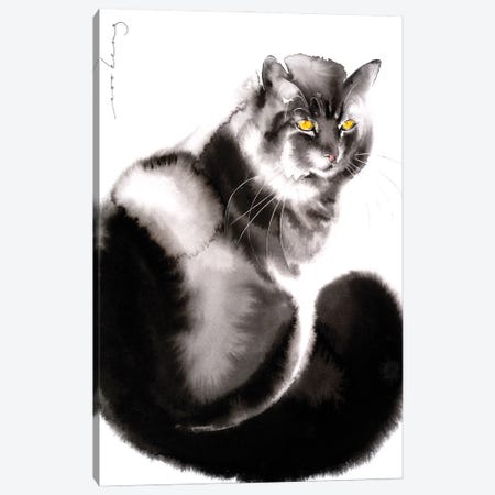 Kitty Welcome II Canvas Print #LIM171} by Soo Beng Lim Canvas Artwork