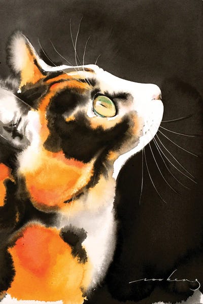 Calico Cats: Night-Time Gazer by Soo Beng Lim
