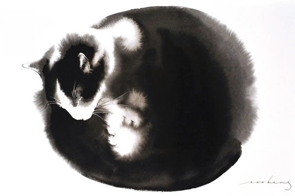 Soo Beng Lim: Kitty Ball Of Fur II by Soo Beng Lim
