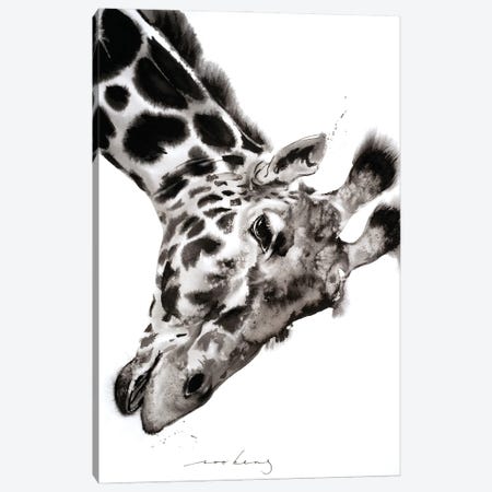 Giraffe Canvas Print #LIM189} by Soo Beng Lim Canvas Art Print